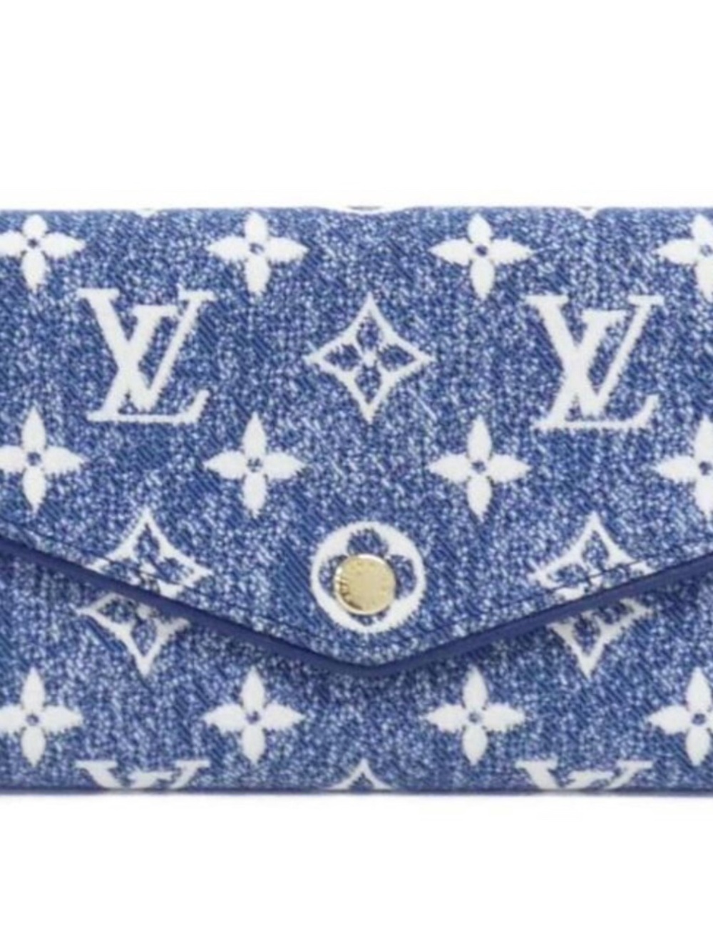 Louis Vuitton Monogram Jacquard Denim Portefeuille Sarah M81183 Wallet